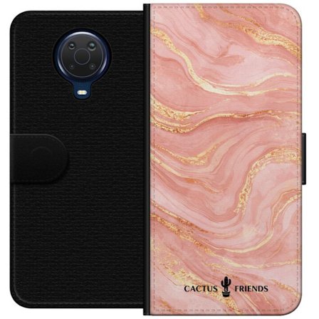 Yhteensopiva Lompakkokotelo Nokia Nokia G20 Cactus and Friends – RoseGoldFlow