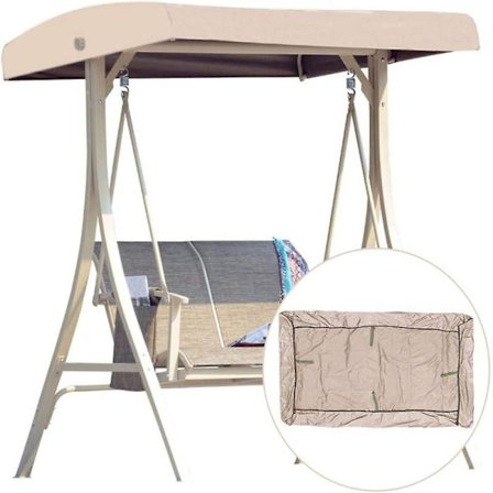 Ersättningstak Trädgårdsgunga Universal Gungtak Verandagunga Bänk Trädgård Solstol 2-3 sits 191 x 120 cm