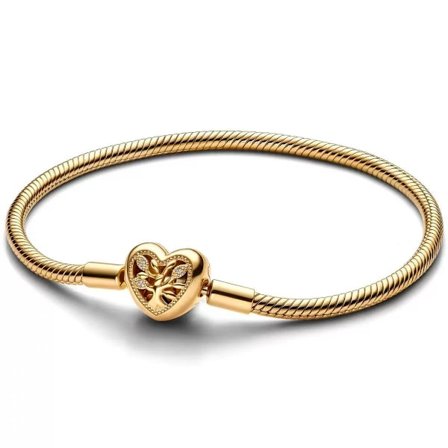 Pandora - Familie Træ Hjerte Lås Slange Armbånd