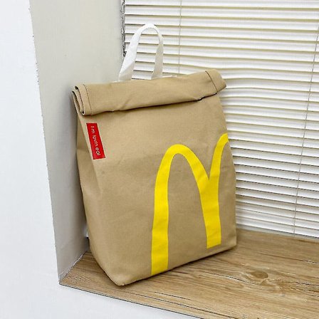 Realistisk Mcdonalds Ryggsekk/Messenger Side Bag - Fast Food Gave Student Fritid DB