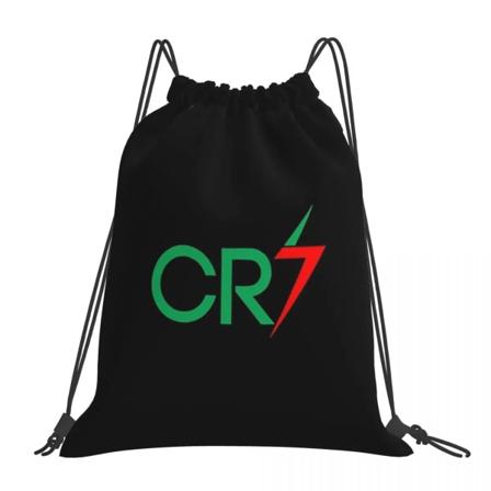 Cristiano Ronaldo Cr7 Ryggsekk Bærbar Snøring Bag Lomme Gym Bag 7 7 One Size