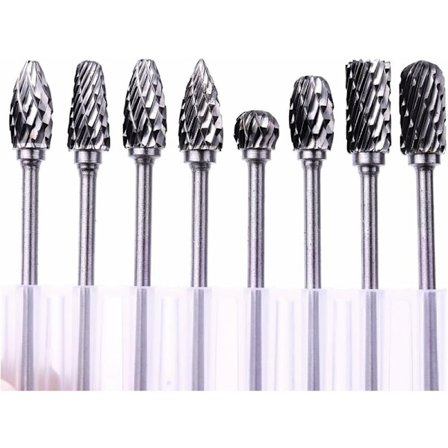 10 st 3/32"/2,35 mm skaftdiameter volframkarbidfräs CNC roterande borr hårdhet HRC70