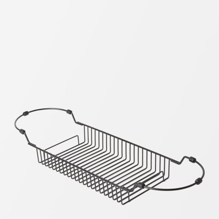 Åhléns Home Badkarsbricka i rostfritt stål KROKSJÖN Badrumstillbehör Svart ONESIZE