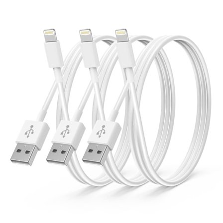 3-pak 20W hurtigopladningskabel, USB-kabel 2 meter, hurtigopladning til iPhone