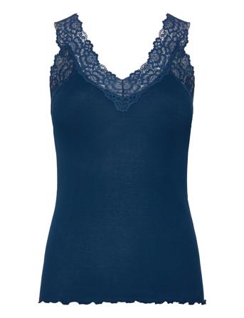 Organic Top W/ Lace Rosemunde Blue