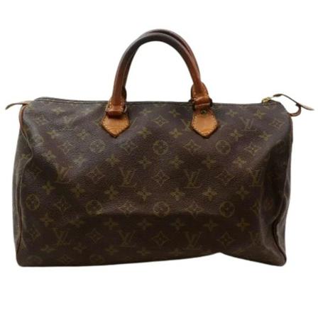 Louis Vuitton Vintage, Pre-owned Speedy 35 Monogram Handbag Bruin, Dames, Maat:ONE Size
