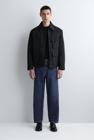 COS Men's Dome Jeans Med Raka Ben in Blå