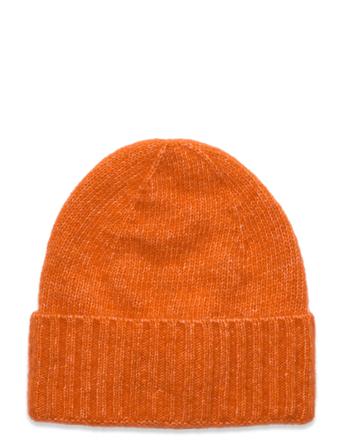 Lenny Beanie Accessories Headwear Beanies Oransje Becksöndergaard*Betinget Tilbud