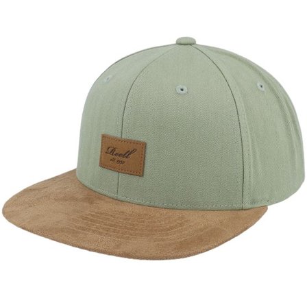 Reell - Grön snapback Keps - "Suede Cap Seagrass Herringbone " @ Hatstore