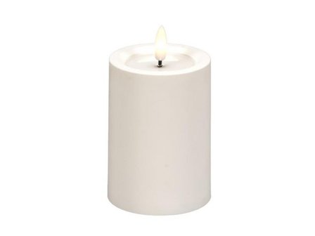 KONSTSMIDE Blockljus LED timer vit 10cm - Lyreco - Kök och servering - Ljus och tillbehör - LED-Ljus