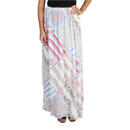 Tommy Hilfiger, Skirt Ww 0Ww 18337 Wit, Dames, Maat:M,polyester
