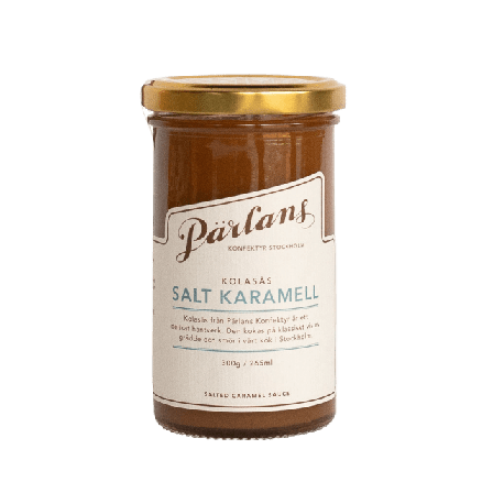 Pärlans kolasås SALT KARAMELL glasburk Skafferi & torrvaror ONESIZE