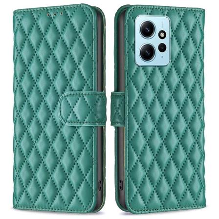 SKALO Xiaomi Redmi Note 12 4G BINFEN COLOR Quiltet Pung - Grøn Green