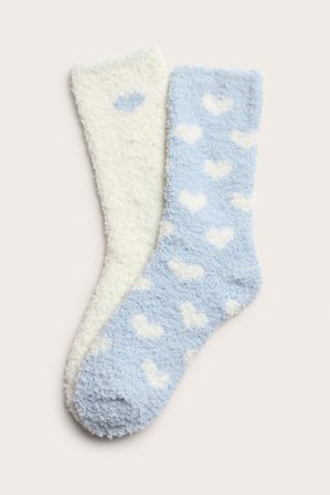 Kappahl | Fluffiga strumpor 2-pack | Blå