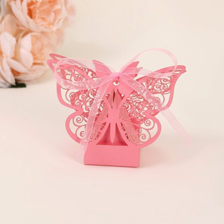 50stk Gaveesker Godteri Sjokoladeboks ROSA ROSA