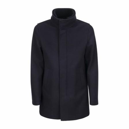 Herno Wool-blend medium Frakke Blå, Herre Uldfrakker