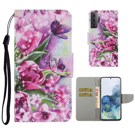 Wonderland Samsung Galaxy S21 Flip etui - Flower