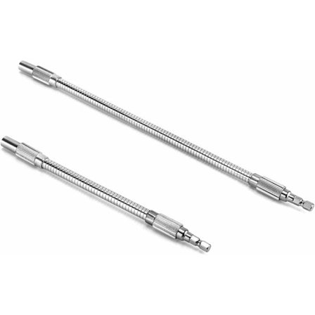 Förlängda flexibla borrbits skruvmejsel flexibel skaft 1/4" sexkantshandtag 200mm 300mm (2-pack)