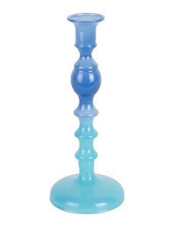 present time Candle Holder Grato Mecer Medium - Blue - H 23CM