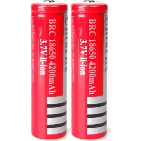 Akku 18650 - TD - 4200mAh - Ladattava - 3,7V - 2 kappaleen pakkaus