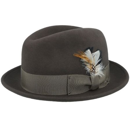 Bailey - Brun fedora Hatt - Tino Basalt Fedora @ Hatstore