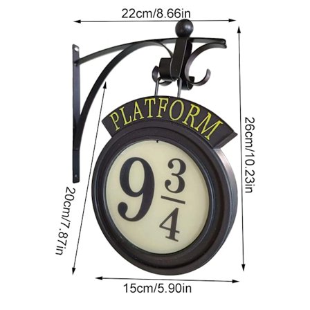 Vintage hengende lampe magisk natt lys merican filmer brakett lampe LED vegg lys