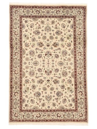 Håndknyttet Persisk Nain Fine 9La Tæppe 193X293 Brun/Beige