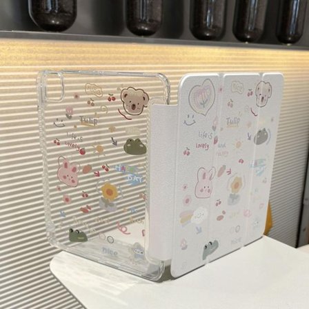 Fodral för iPad Air 7 2025 11"/Air 4/5 10.9/Air 6 2024 11" Djurgraffiti S Magnetisk Tecknad