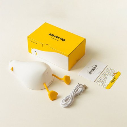 Duck Night Light LED Liggande platt Anka