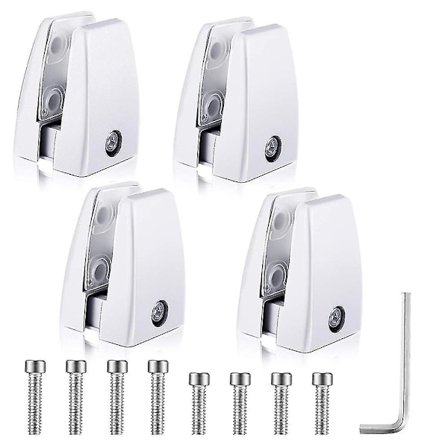 4 stycken nyskyddsstöd, aluminiumlegering, nyskydd för kontorsbord, avskiljare, stöd