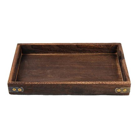 Badekar Tablett Vanity Brett Tre Te Brett Tre Matservering Te TableCoffee30X20X4CM