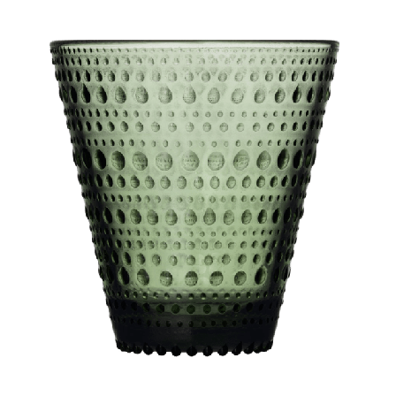 Iittala Kastehelmi Dricksglas 30Cl Tallgrön 2St Kök & matlagning Grön 30 ca