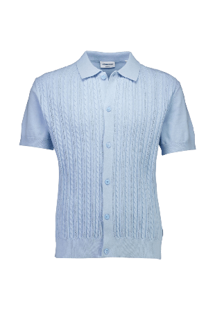 Lindbergh Knitted Cable Cardigan Koftor & cardigans Herr Blå XL