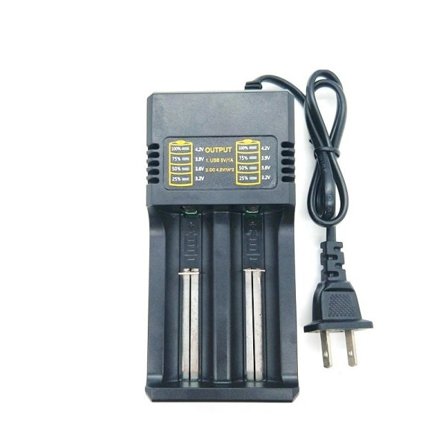 Batteri lader inngang kabel dobbel universell batteri lading