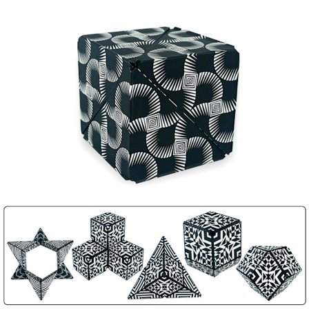 Fidget 6x6x6cm 3D magnetisk kube skiftende magisk terningpuslespill