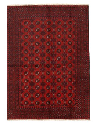 Medalionowy Mały Afgan Fine Dywan 144X196 Wełna