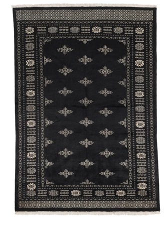 Medalionowy Pakistański Bucharski 2Ply Dywan 168X240 Wełna