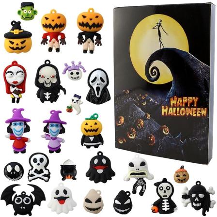Adventskalender Populær Halloween Countdown Blind Box 24-delt Julegyser Night Horror Atmosfære Legetøj Blindkasse style 1