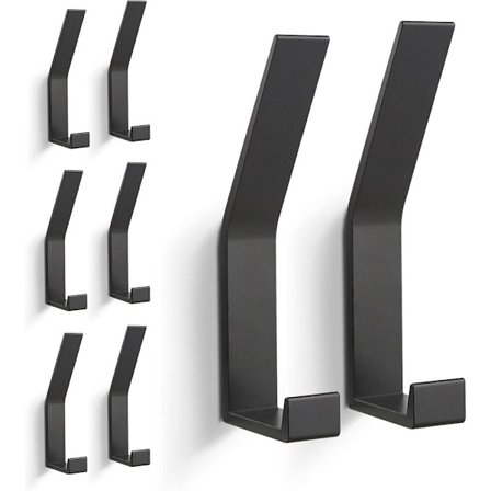 8 st Krok, Väggmonterad Klädhängare (Osynliga Skruvar!), Modern Krok för Jackor