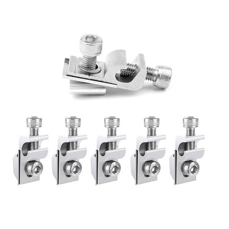 Jordingsklemme i aluminium til solcelleanlæg - 6-pak