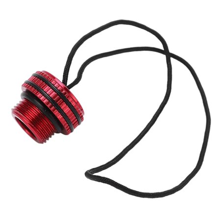 Scuba Diving Tank Ventil Dammplugg Lock Skyddslock Dyk DIN Tank Lock med sladd Röd