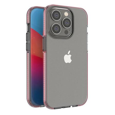 Spring Case Skal med Ram iPhone 14 Pro - Transparent/Rosa