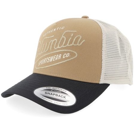 Columbia - Beige trucker Keps - "Road Ready Delta Black/Beige A-Frame Trucker " @ Hatstore