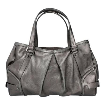 Burberry Vintage, Pre-owned Leather shoulder-bags Grijs, Dames, Maat:ONE Size,leer