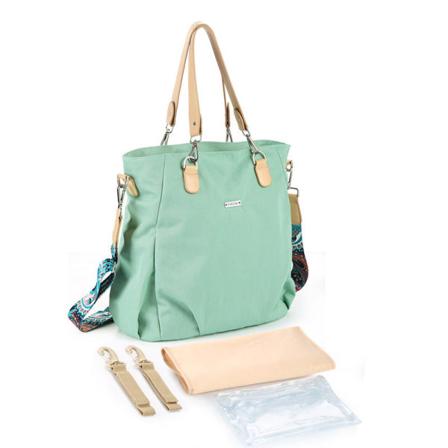 Skötväskor Mammaväska Mode One Shoulder Crossbody Vattentät Nylon Stor kapacitet Mint Green L