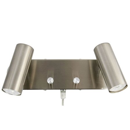Oriva - Vegglampe 2xMini Satin 49623-26 Satin