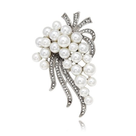 Valentinsdagsgave Legering Smykker Vand Diamant Blomst Broche Dame Bryst Blomst Smykker Beklædningstilbehør