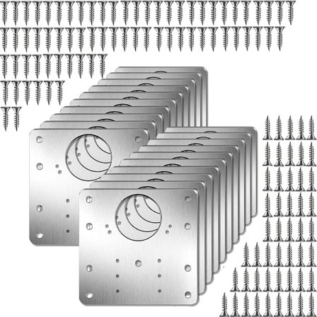 Reparationskit til Køkkenskabsdørshængsler - Plade og Monteringsskruer