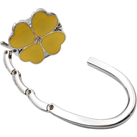 Taskeholder til bord, sammenklappelig håndtaskekrog i zinklegering, skridsikker taskeholder til skrivebord, kompakt bærbart design 4,53x1,97 tommer 