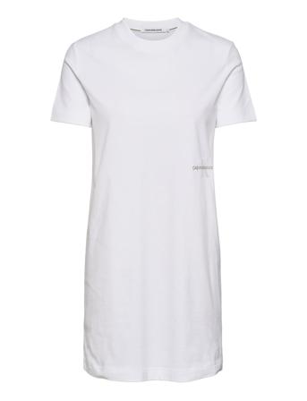 Offplaced Monogram T-Shirt Dress White Calvin Klein Jeans